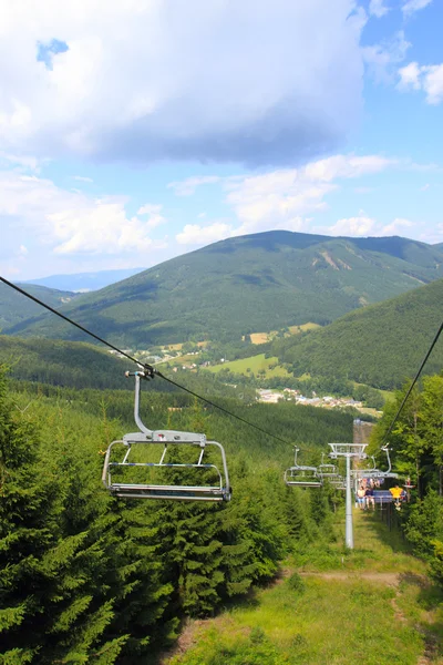 Funicular in jeseniky mountains — Stock Photo, Image