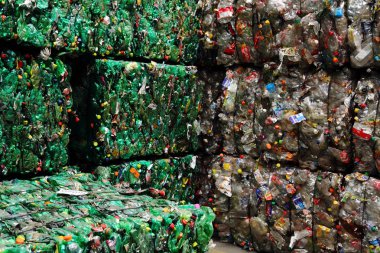 plastik pet şişe çöp