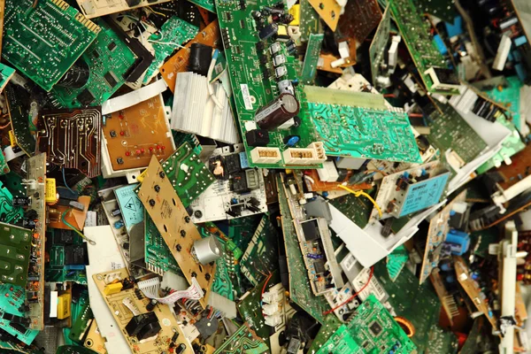 Elektronische Schaltungen Müll — Stockfoto