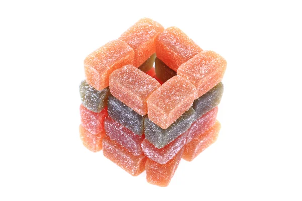 Cubes de fruits bonbons — Photo