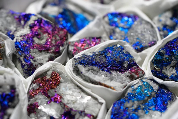 Metal chalcopyrite backround — Stock Photo, Image