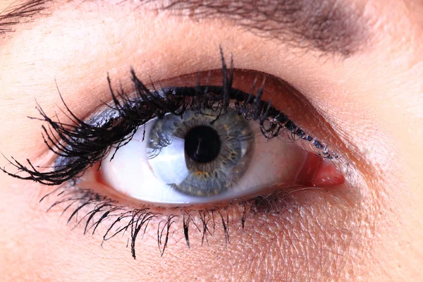 Occhio blu di bella donna — Foto Stock