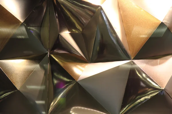 Abstract gold triangles texture — Stock Photo, Image