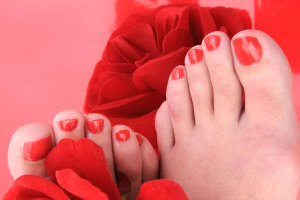 Nice legs with pedicure — Stock Photo, Image