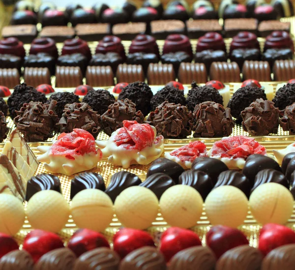 Schokolade Desserts Hintergrund — Stockfoto