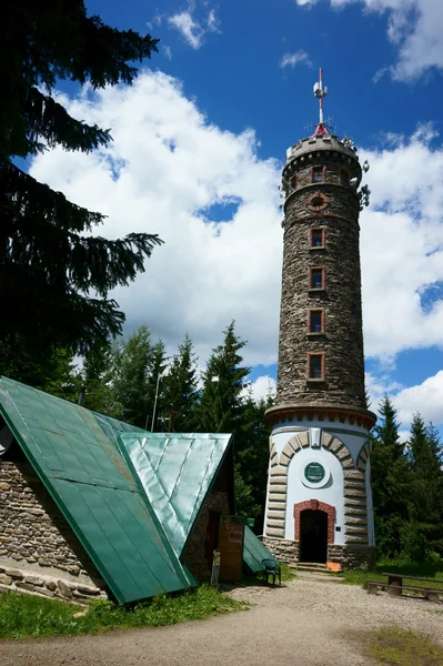 Watchtower Zlaty Chlum in Jeseniky mountains — Stock Photo, Image