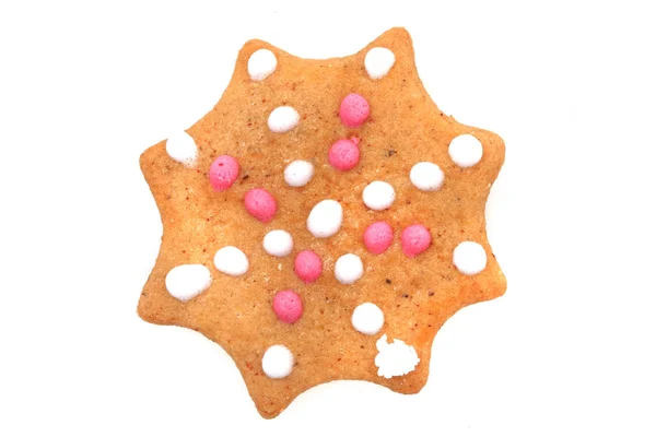 Forme d'étoile de pain d'épice de Noël — Photo