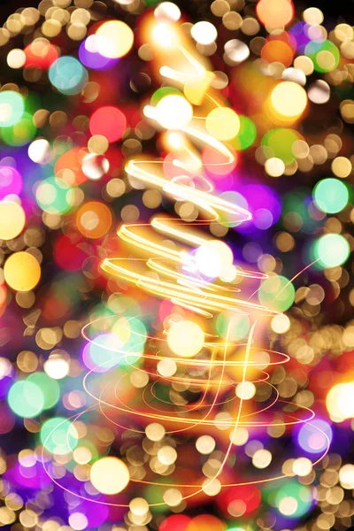 彩色圣诞树 — 图库照片