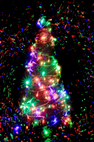 Color christmas tree — Stock Photo, Image