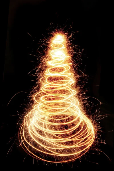 Árbol de Navidad de la luz —  Fotos de Stock