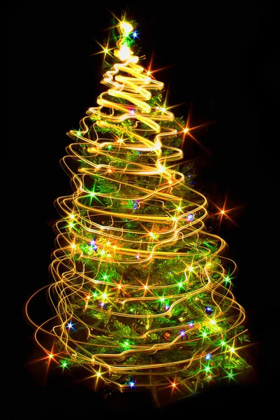 彩色圣诞树 — 图库照片