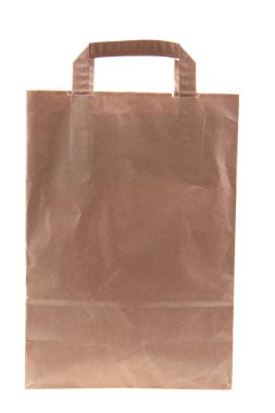 boş kağıt torba izole