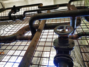 Demir steampunk dokusu metal teknolojisi arka planı olarak