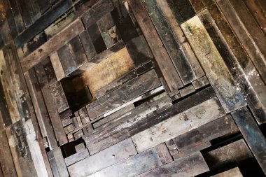 eski tipografi alfabesi harfleri retro teknoloji arkaplanı olarak