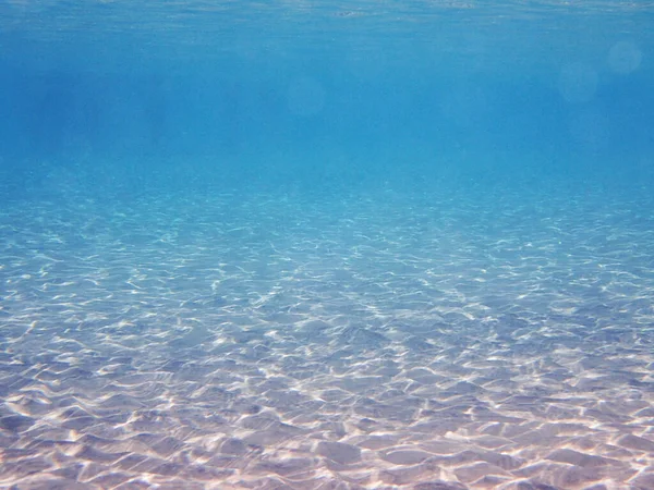 Helder Zand Onder Water Als Mooie Achtergrond — Stockfoto