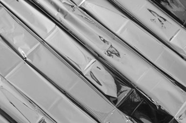 Yeni modern arkaplan olarak alüminyum folyo dokusu