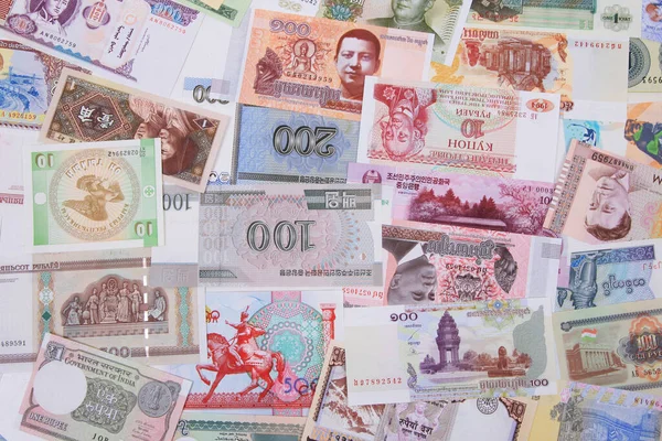 Colección Mundial Billetes Como Fondo Financiero Muy Agradable —  Fotos de Stock