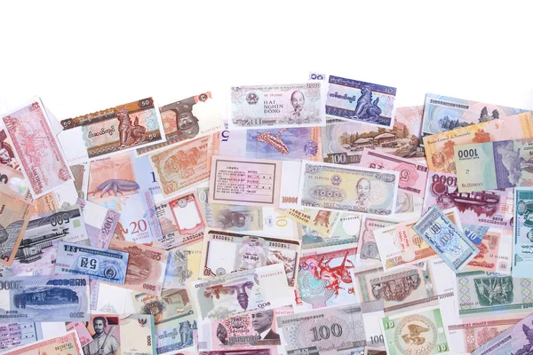 Colección Mundial Billetes Como Fondo Financiero Muy Agradable —  Fotos de Stock