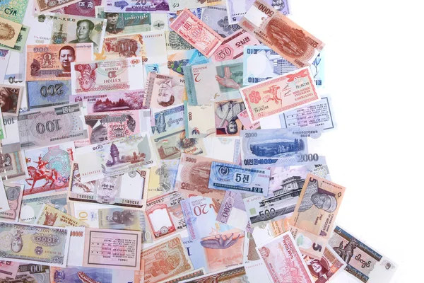 World Banknote Collection Very Nice Financial Background — Stock Photo, Image