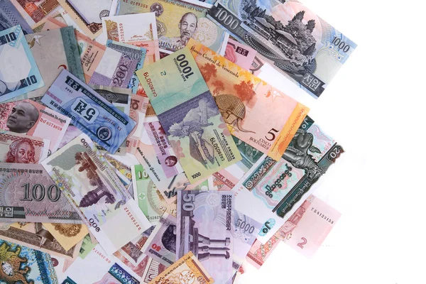 World Banknote Collection Very Nice Financial Background — Stock Photo, Image