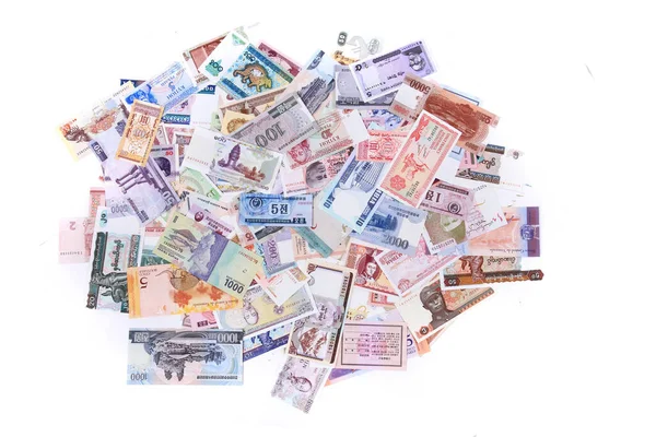 World Banknote Collection Very Nice Financial Background — Stock Photo, Image