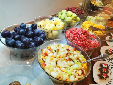 çok güzel bir arka plan olarak farklı meyve koleksiyonu