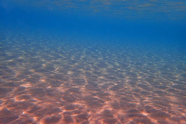 Helder Zand Onder Water Als Mooie Achtergrond — Stockfoto