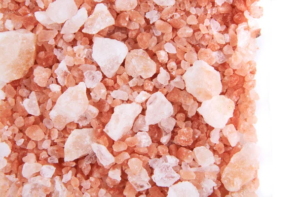 粉红的盐质感是很好的食物背景 — 图库照片