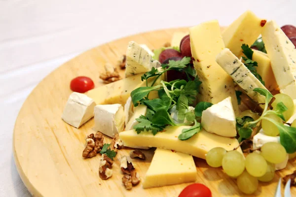 Coleção Queijo Como Fundo Gourmet Muito Agradável — Fotografia de Stock