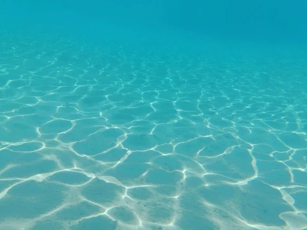 Helder Zand Onder Water Als Mooie Achtergrond — Stockfoto