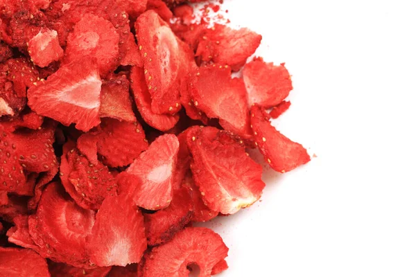 Fresas Secas Como Textura Alimentos Muy Agradable —  Fotos de Stock