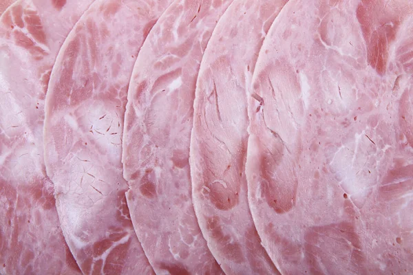 Texture Prosciutto Fresco Come Sfondo Cibo Molto Bello — Foto Stock