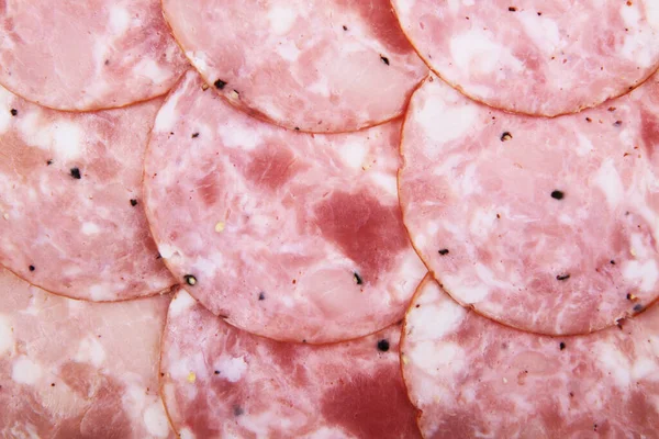 Texture Jambon Frais Comme Très Beau Fond Alimentaire — Photo