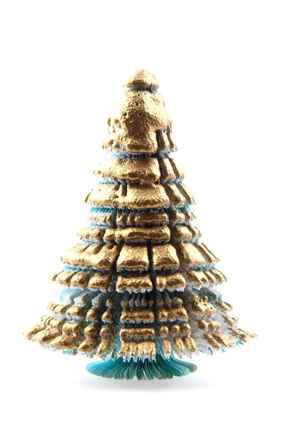 Árbol de Navidad del papel y el oro —  Fotos de Stock