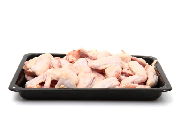 Carne di pollo cruda (ali ) — Foto Stock