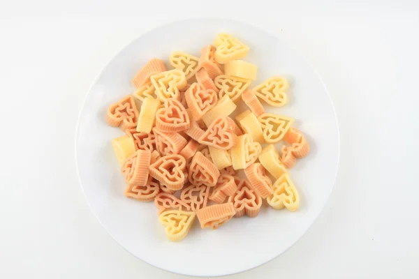 Cuori pasta — Foto Stock