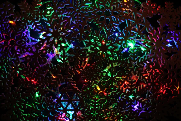 Couleur abstraite fond de lumière de Noël — Photo