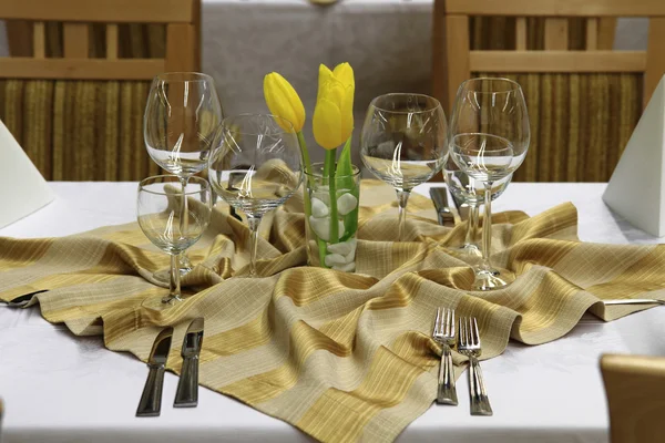 Decoração de mesa de casamento — Fotografia de Stock