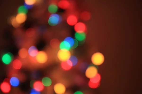 抽象色彩灯圣诞节背景 — 图库照片
