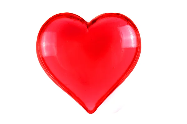 Red heart isolated — Stock Photo, Image