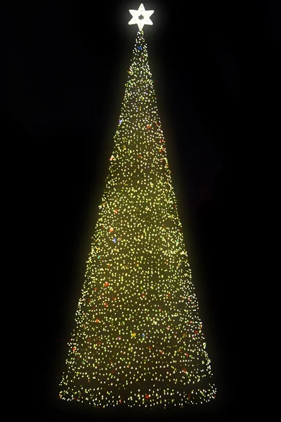 Árbol de navidad en Ostrava — Foto de Stock