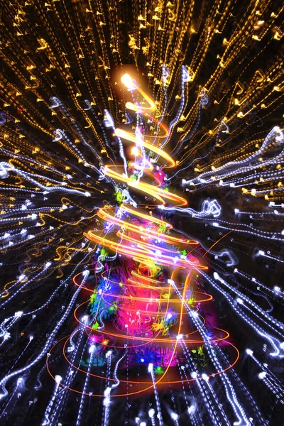 Streszczenie eksplozja światła Bożego Narodzenia — Zdjęcie stockowe