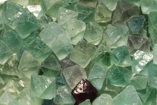 Coleção mineral de fluorite — Fotografia de Stock