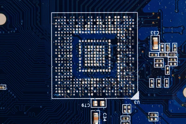 Mikrochip bakgrund — Stockfoto