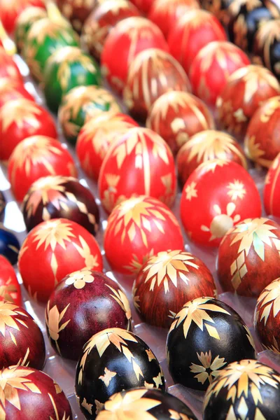 Color huevos de Pascua fondo — Foto de Stock