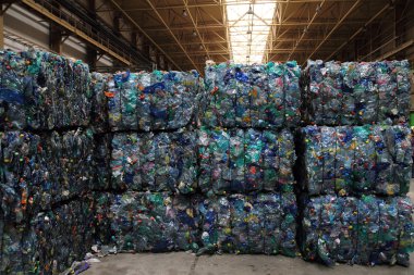 renkli plastik geri dönüşüm arka planı