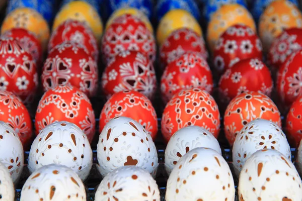 Huevos de Pascua checos fondo — Foto de Stock