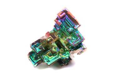 izole renkli bizmut kristal 