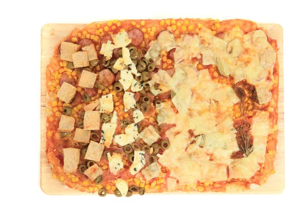 Hausgemachte Pizza — Stockfoto