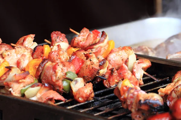 Roasted meat with vegetable — Stock Photo, Image